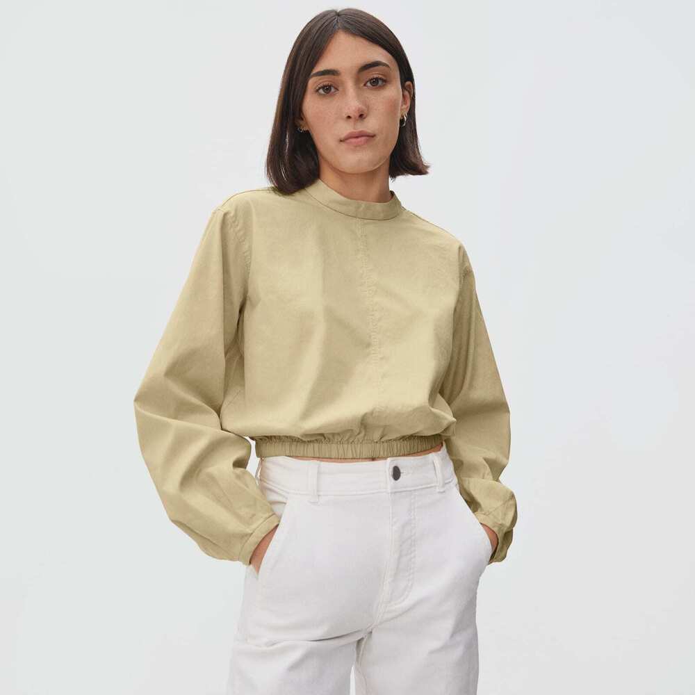 Everlane The Mockneck Bubble Top Yellow Base - Size S